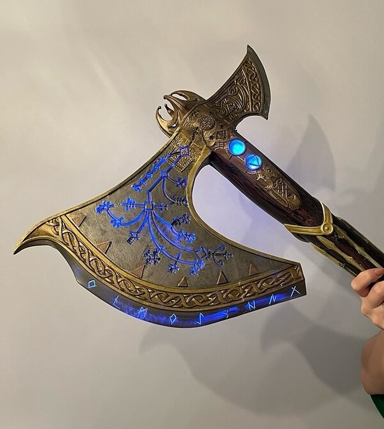mech3dprint Facebook ad: Leviathan Axe 1:1 Ölçek