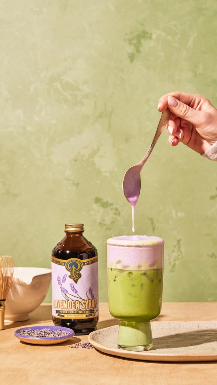 Portland Syrups Facebook ad: Lavender matcha season is back and better than…