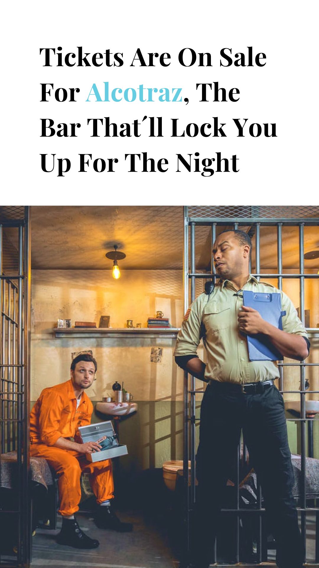 Secret Sydney Facebook ad: Tickets Are On Sale For Alcotraz, The Bar That’ll Lock You…