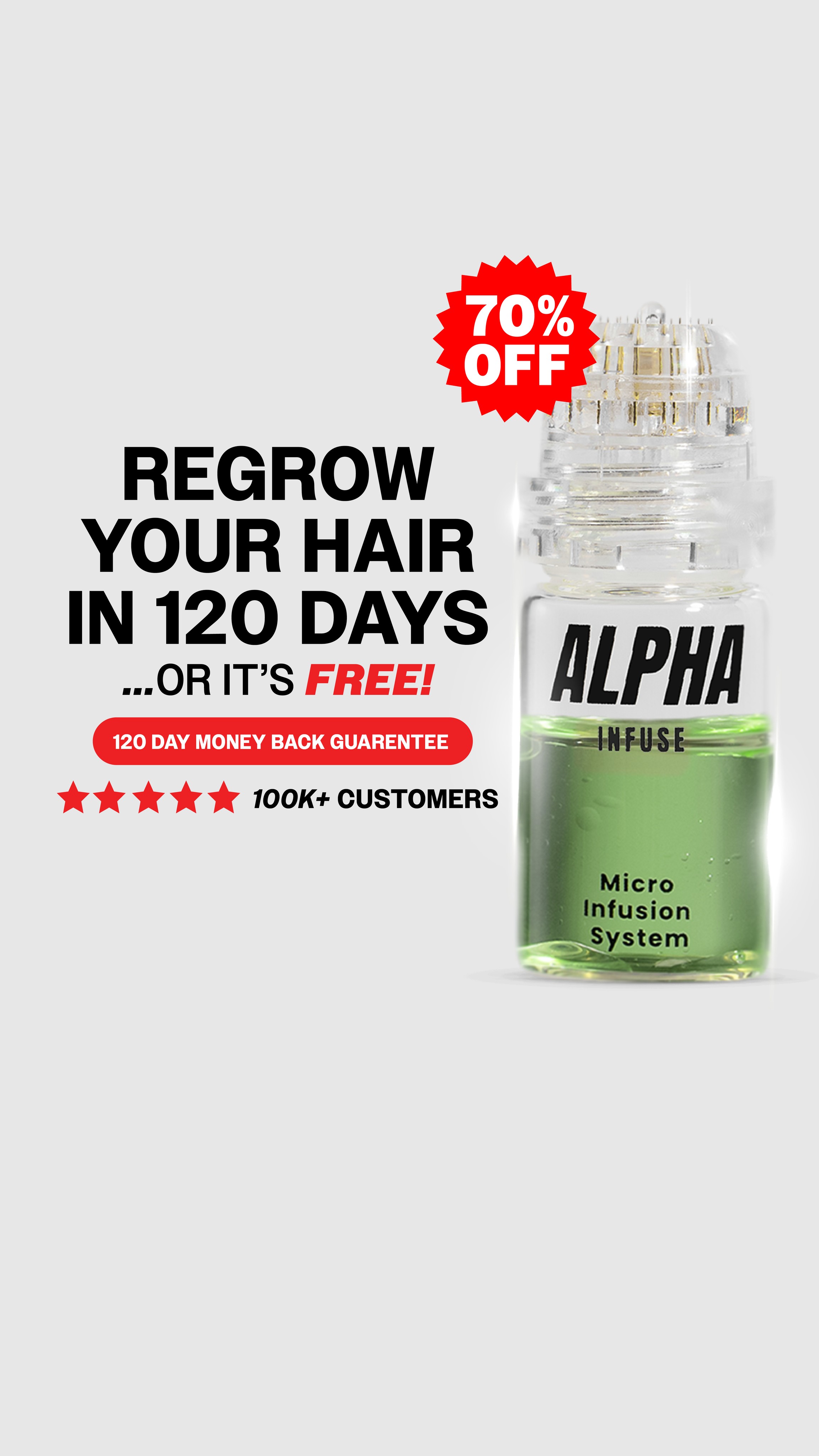 AlphaInfuse Facebook ad