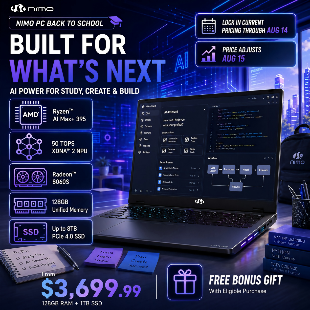 NIMO PC Facebook ad: Current AI 395 Pricing Won't Last