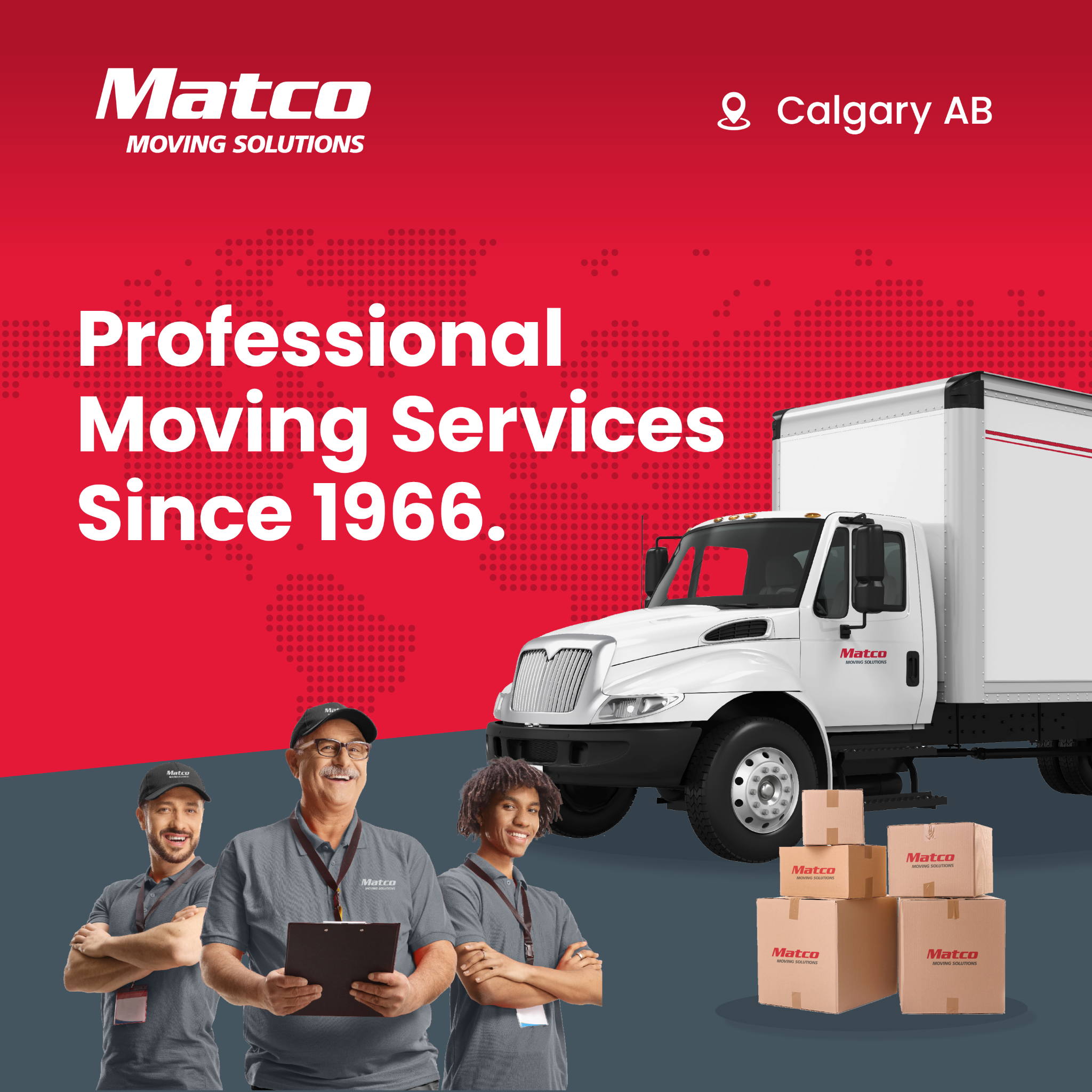 Matco Moving Solutions Facebook ad from Mar 14, 2025