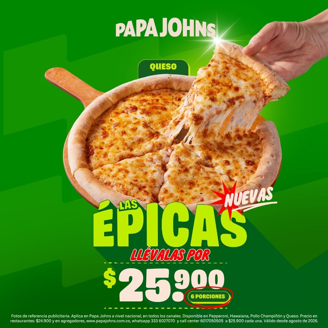 Papa John's Colombia Facebook ad