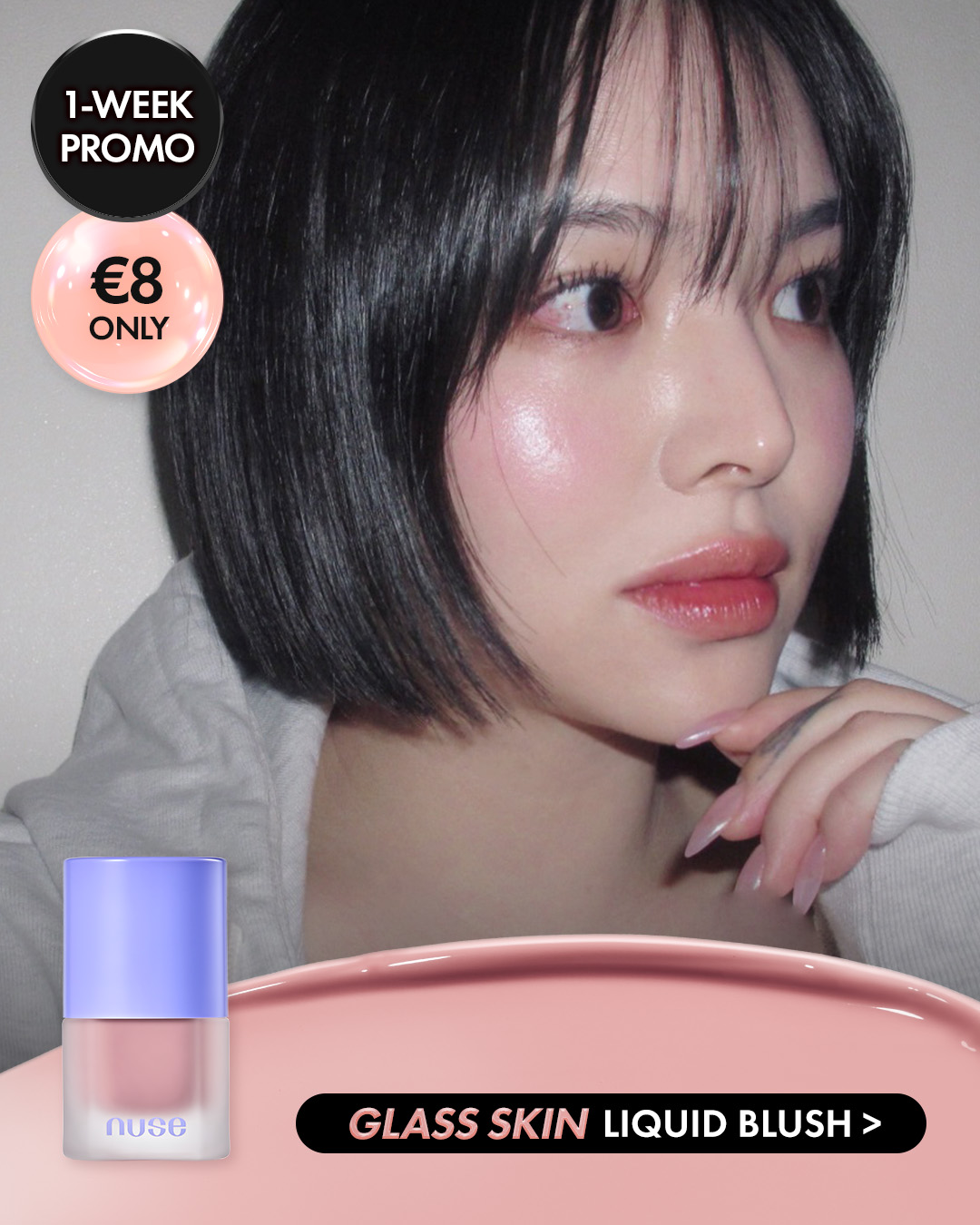 Nuse Global Facebook ad: nuse - Liquid Care Cheek - 7 Colors | YesStyle