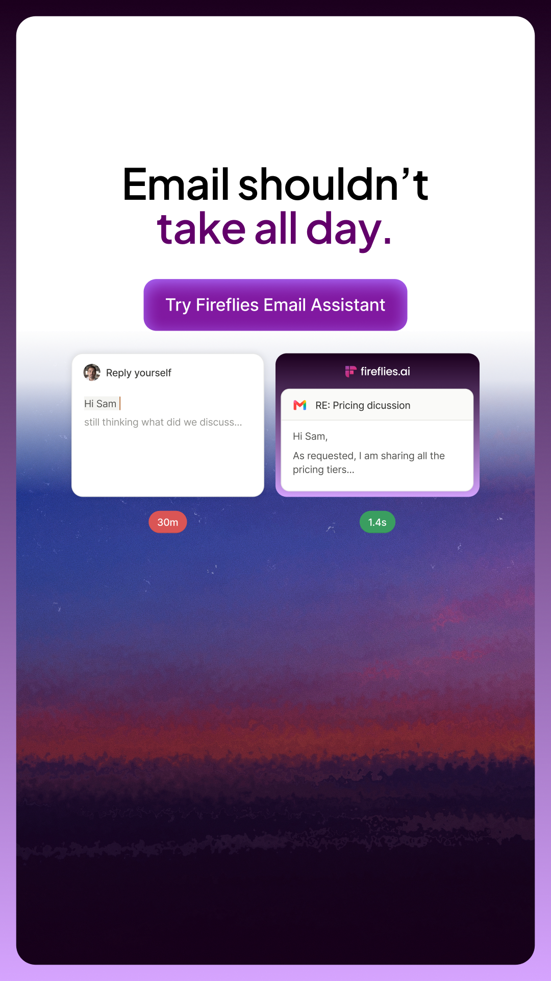 Fireflies.ai Facebook ad