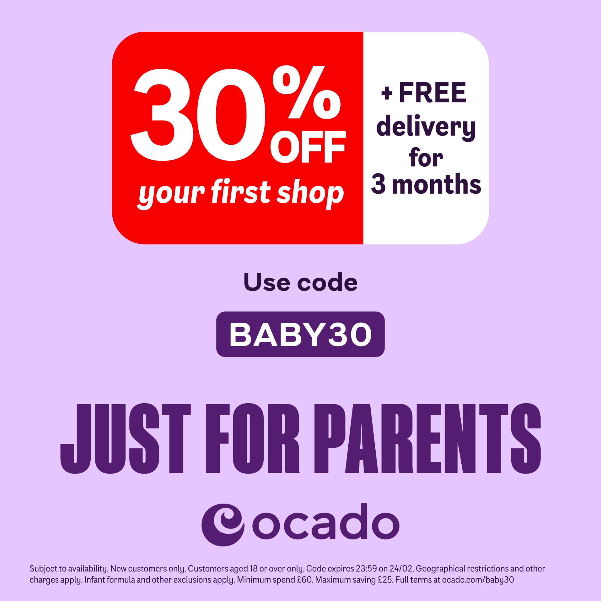 Ocado Facebook ad