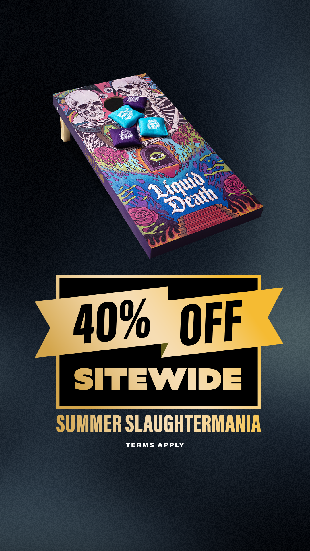 Liquid Death Facebook ad
