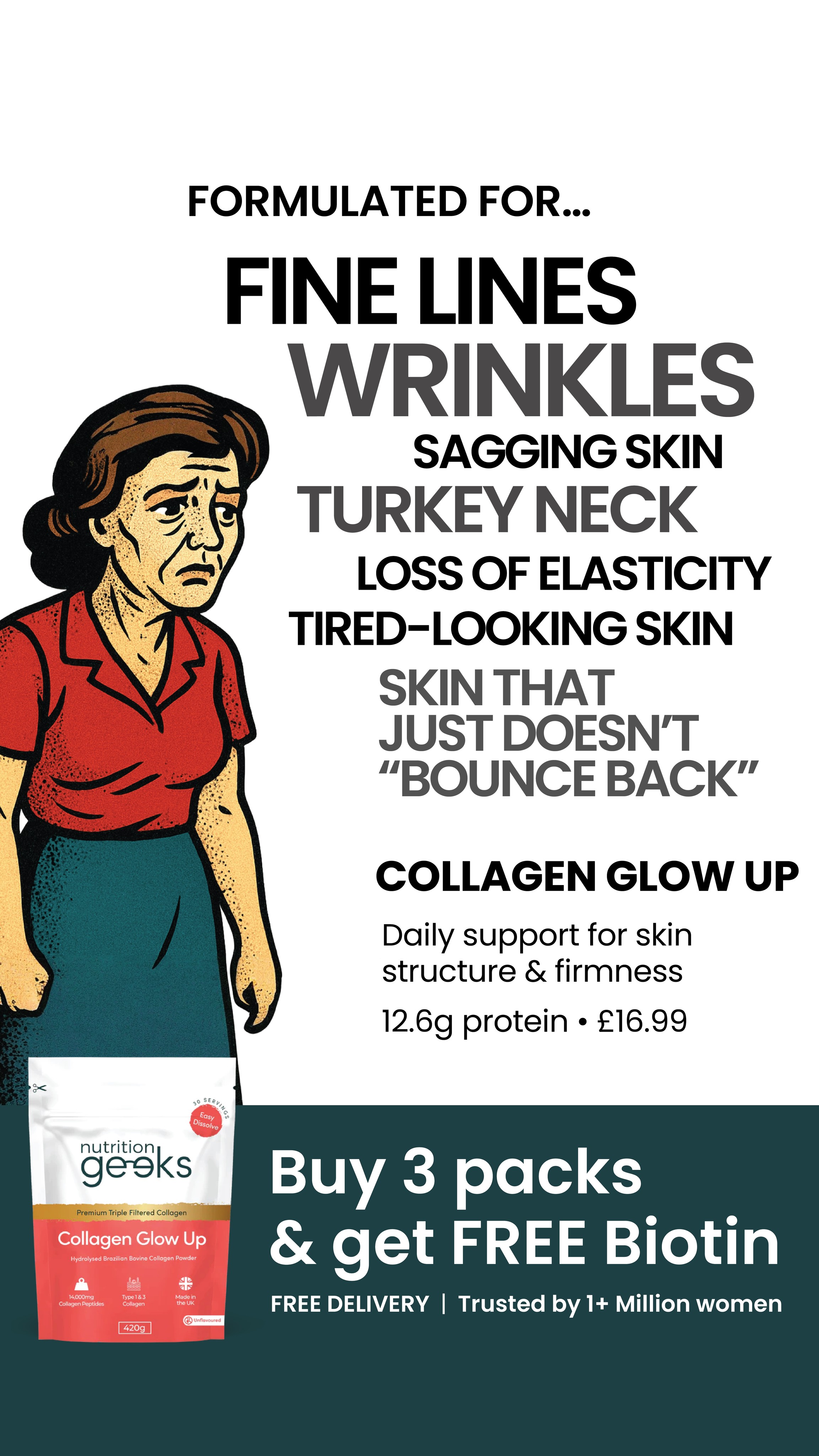 Radiant Over 40 Facebook ad