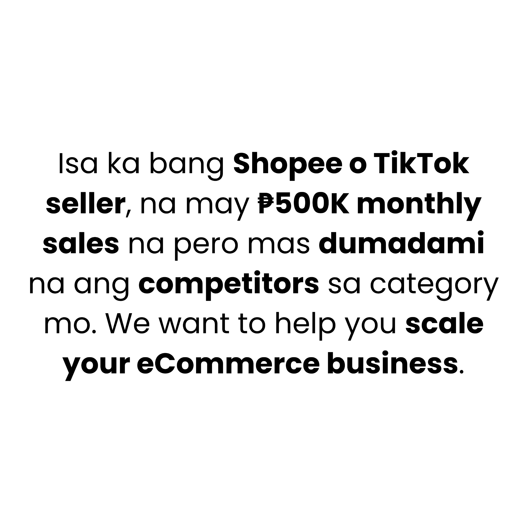 ECOM Accelerator Facebook ad