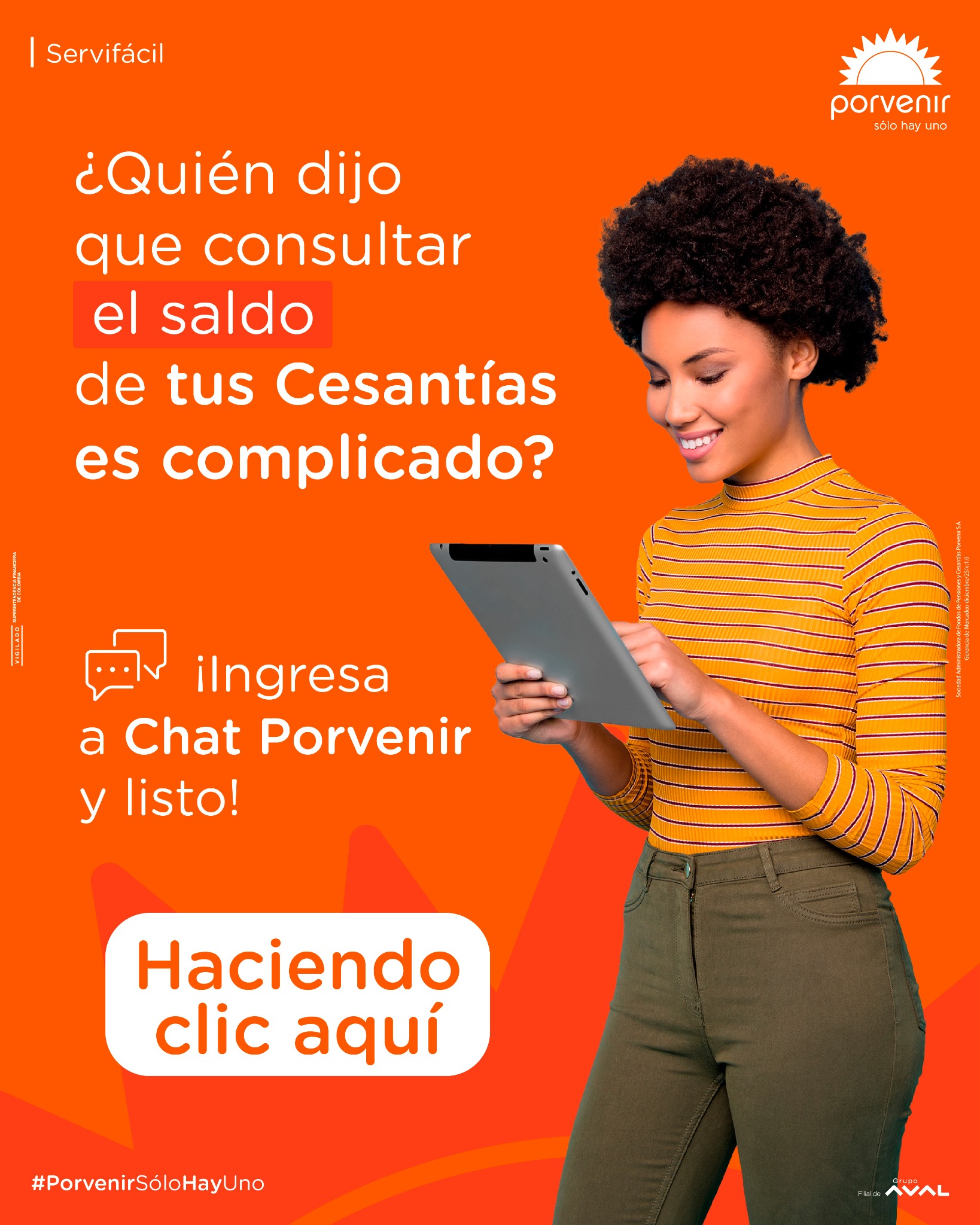 Porvenir Pensiones y Cesantías Facebook ad