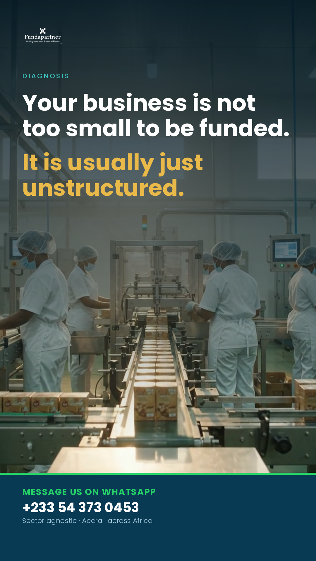 FundaPartner Facebook ad: Bridge the Capital Gap with Tailored Private Debt