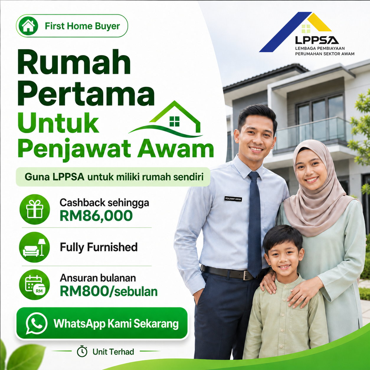 Solusi LPPSA Facebook ad: Rumah Pertama Anda