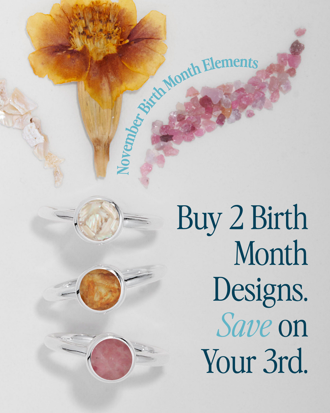 Dune Jewelry Facebook ad: MEMORIES, MADE TANGIBLE