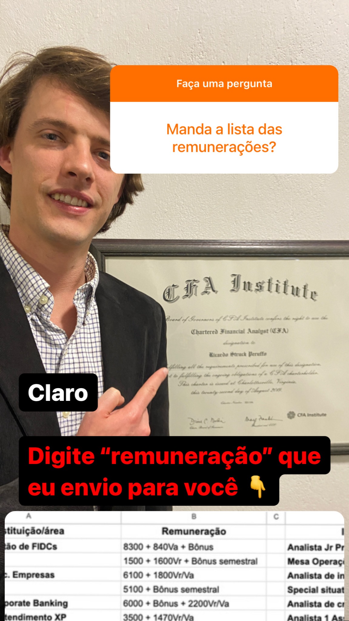 Ricardo Peruffo, CFA Facebook ad