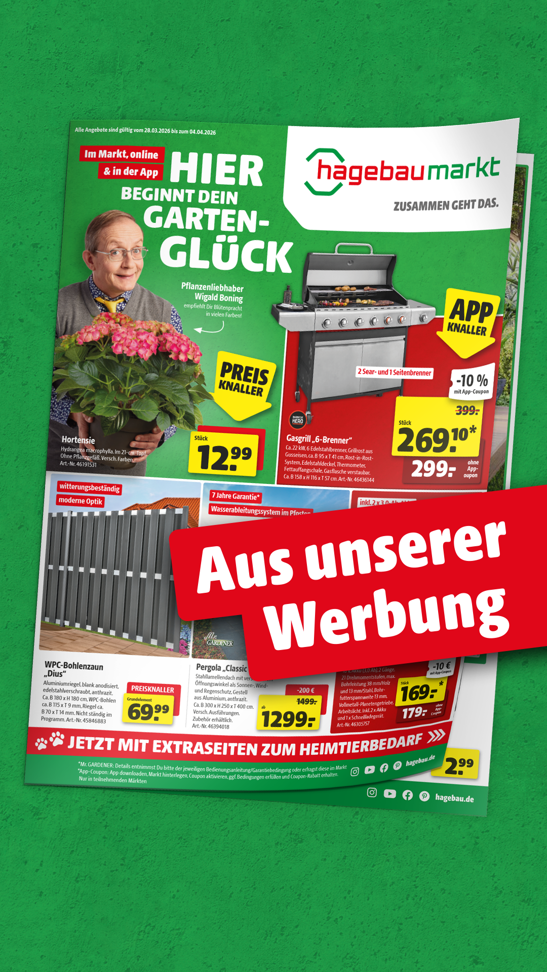 hagebau Facebook ad from Mar 28, 2026