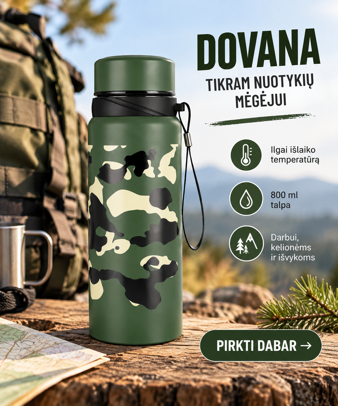 Dovanusalis.lt Facebook ad: Dovana tikram nuotykių mėgėjui