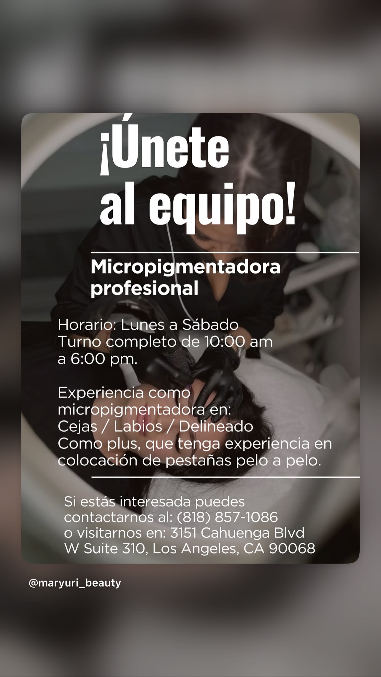 Microblanding con Maryuri Beauty Facebook ad from Mar 27, 2026