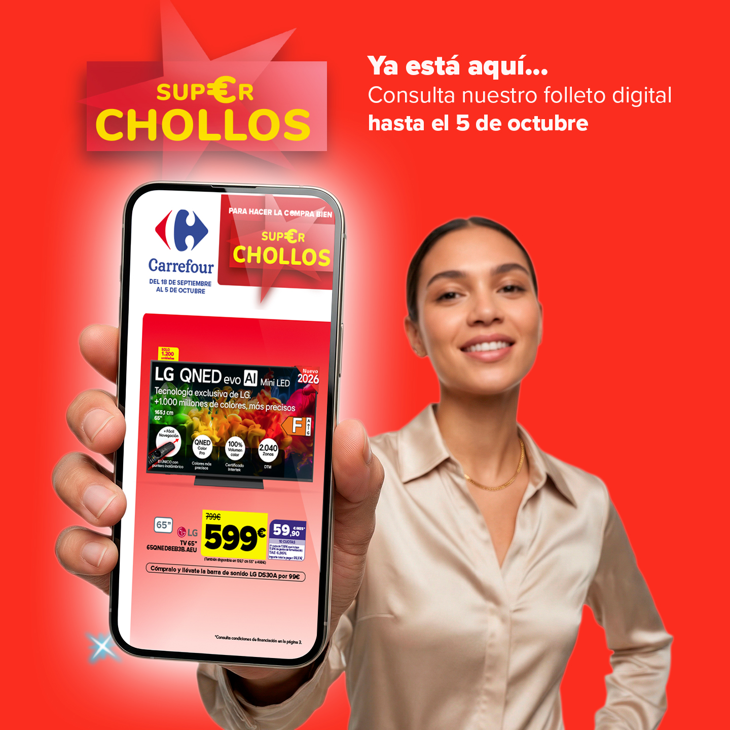 Carrefour Facebook ad: Para hacer la compra bien