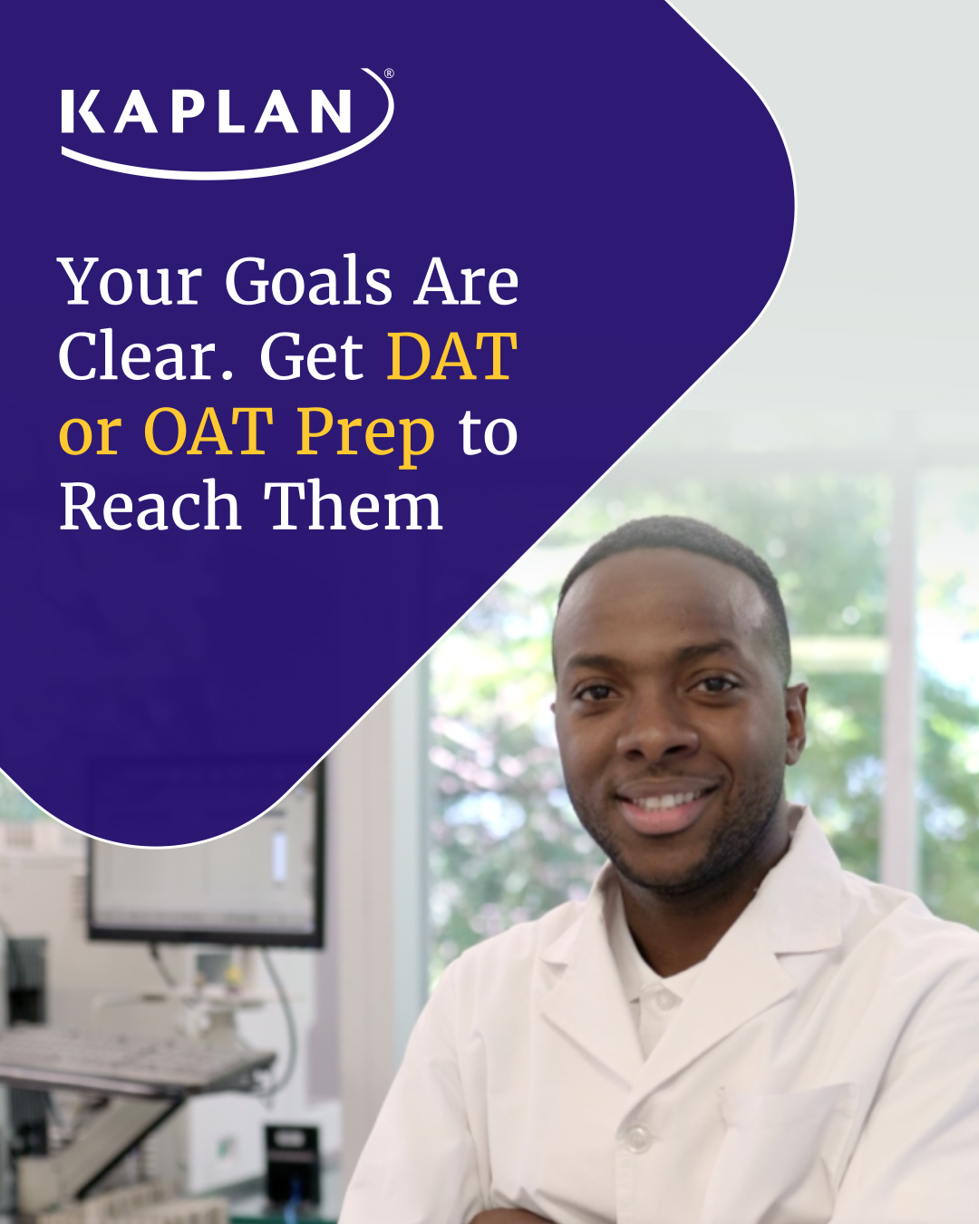 Kaplan Health Facebook ad: Get Future-Focused DAT or OAT Test Prep