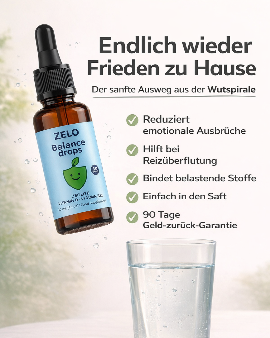 ZELO Natural Facebook ad: Der Aus-Knopf für Wutanfälle