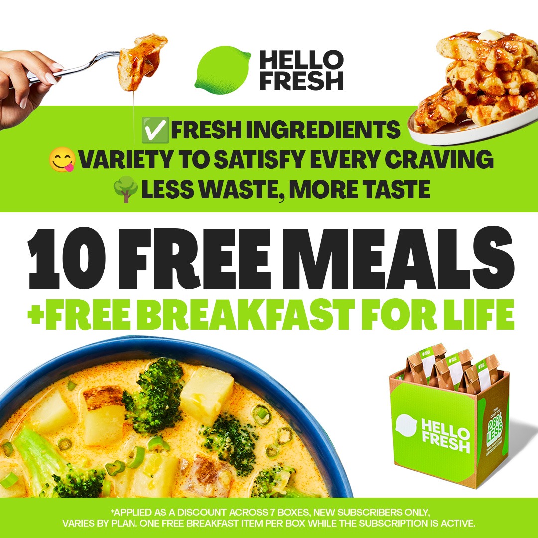 Food For You Facebook ad: HURRY - FREE BREAKFAST FOR LIFE!