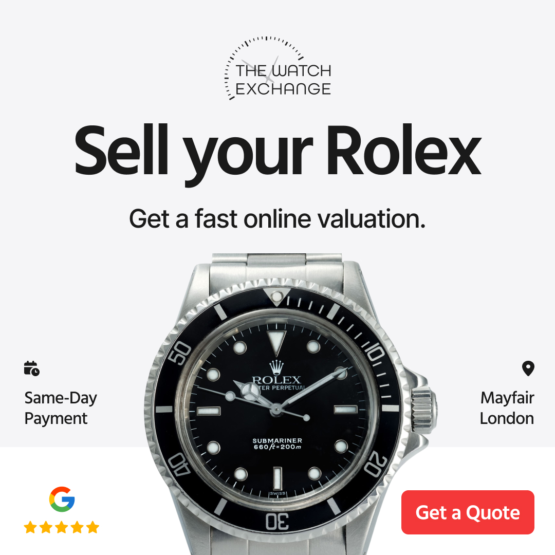 Watch Exchange London Facebook ad from Aug 12, 2025