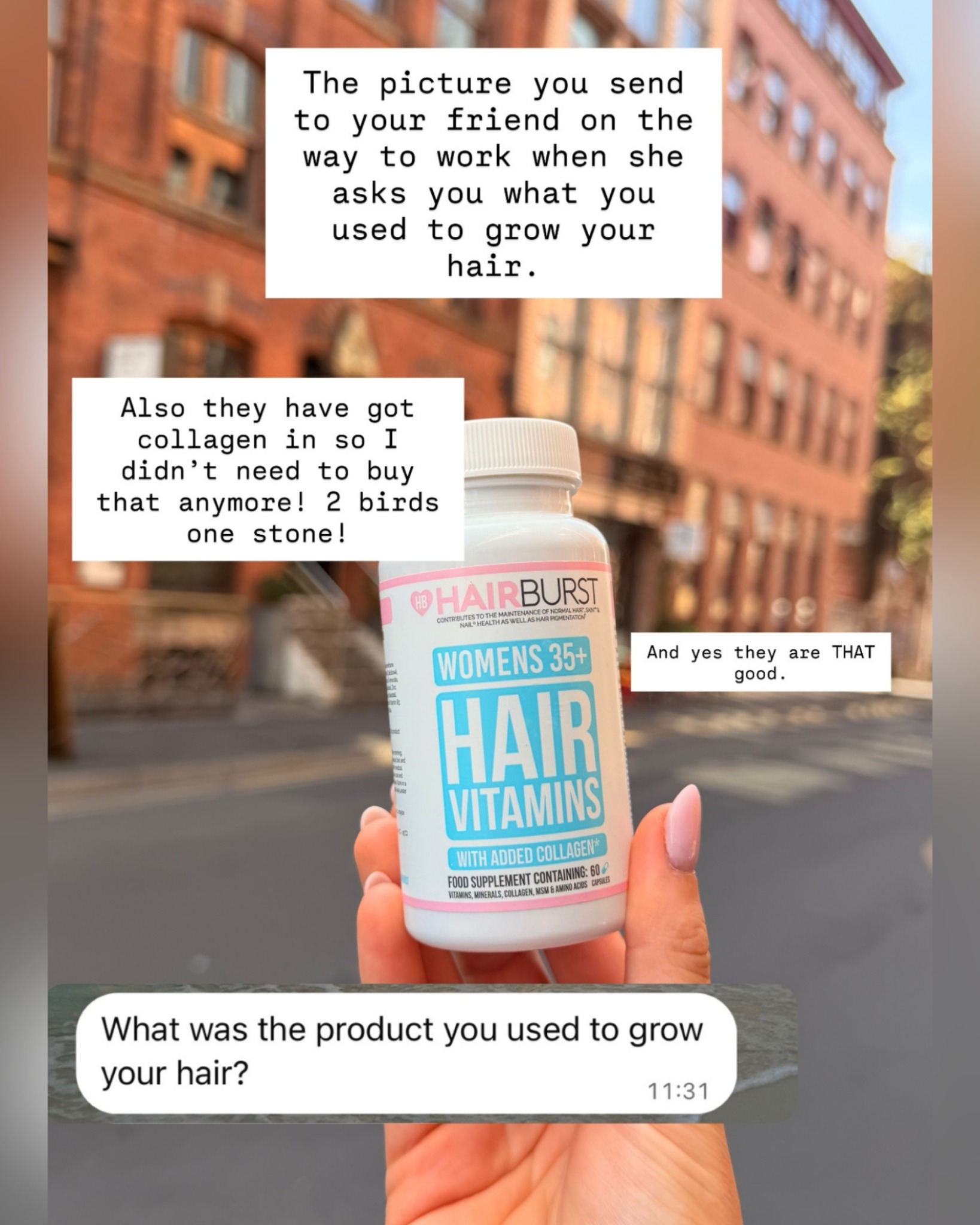 Hairburst Facebook ad