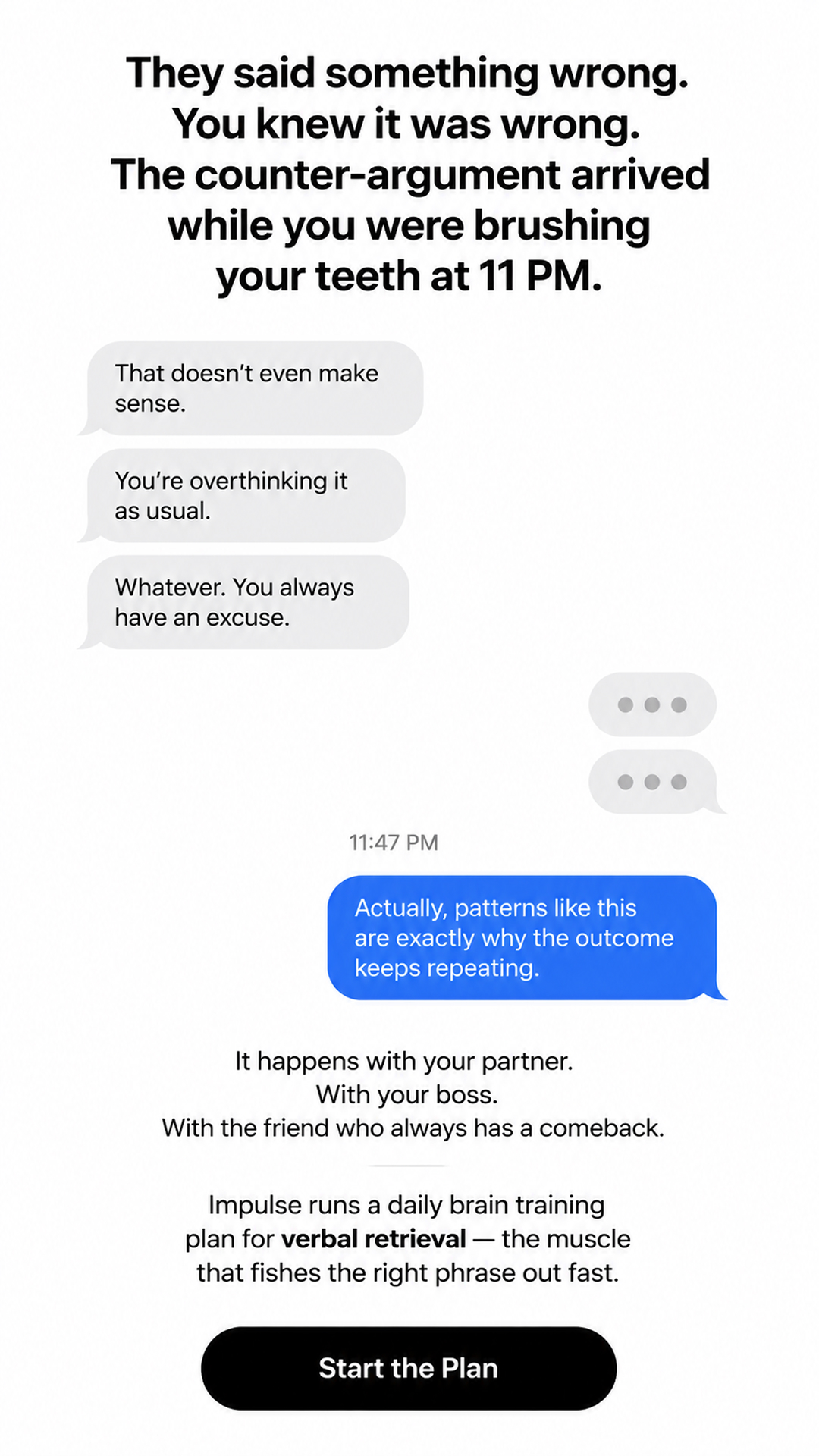 Impulse: Brain Training & Self-Discovery Facebook ad