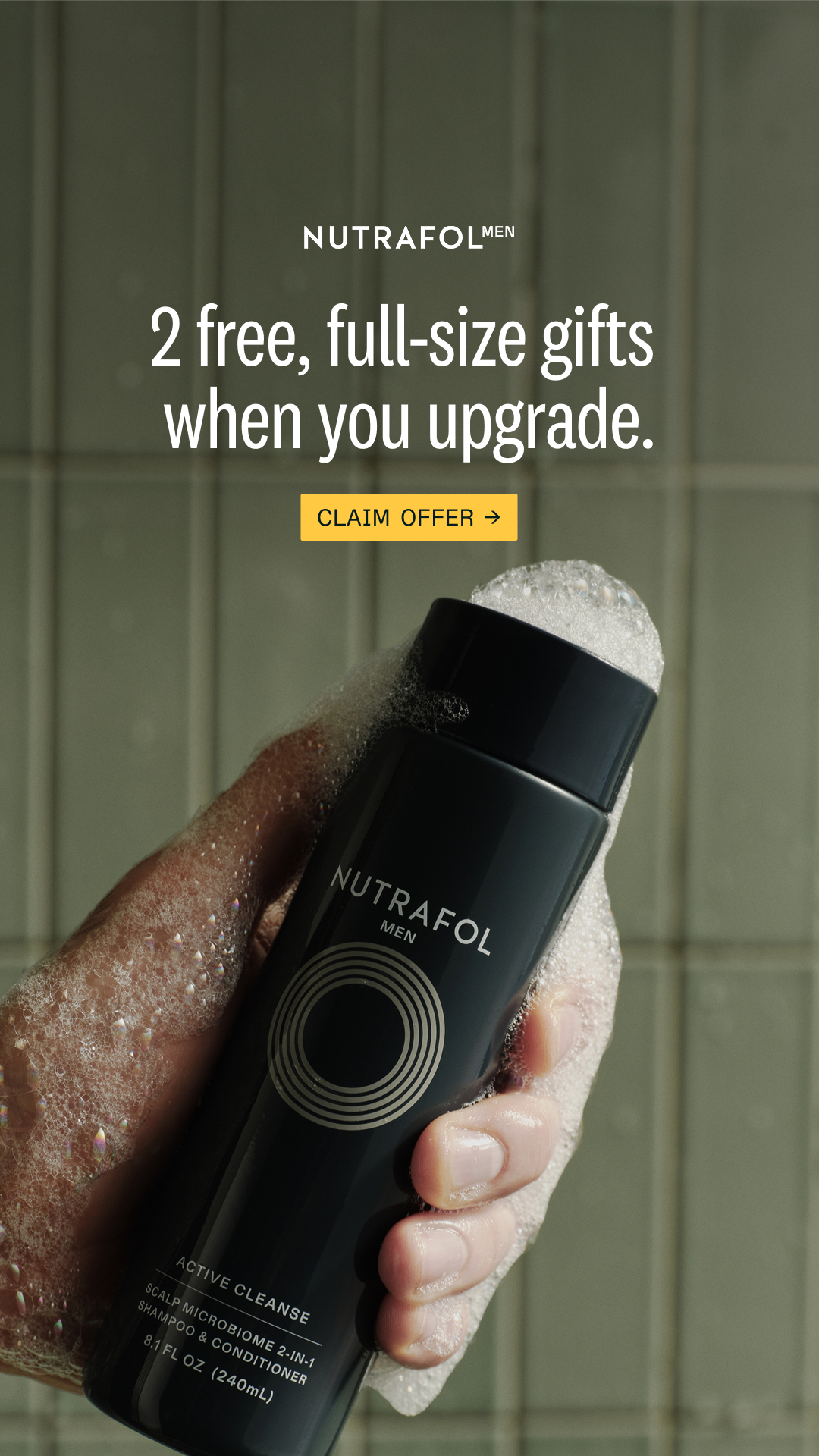 Nutrafol Men Facebook ad