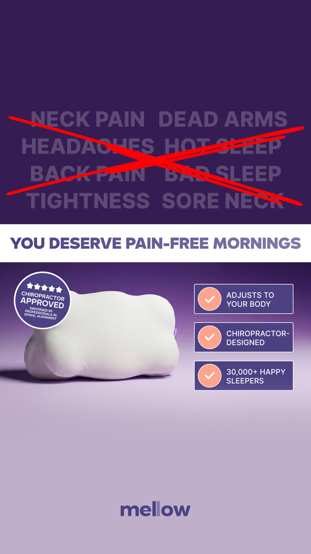 Mellow Sleep Facebook ad