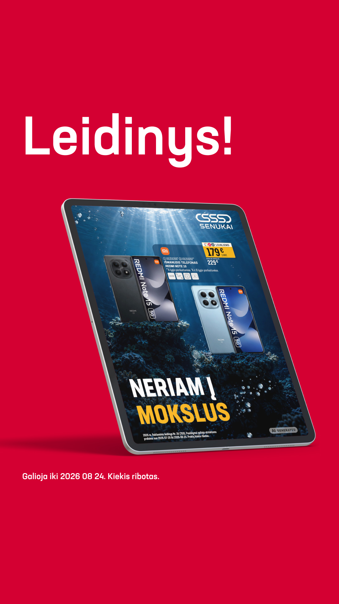 Senukai Facebook ad
