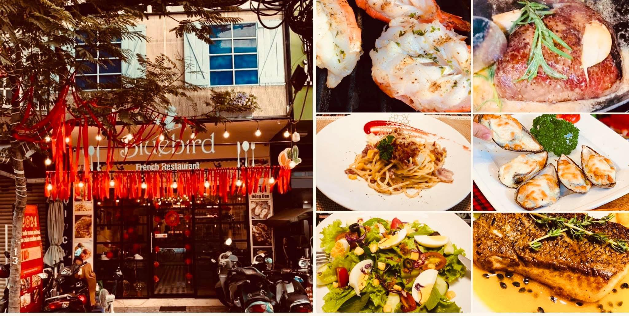Bluebird Restaurant - 111 Đồng Đen Facebook ad: Steak -Pizza - Pasta- Spaghetti - Wine …