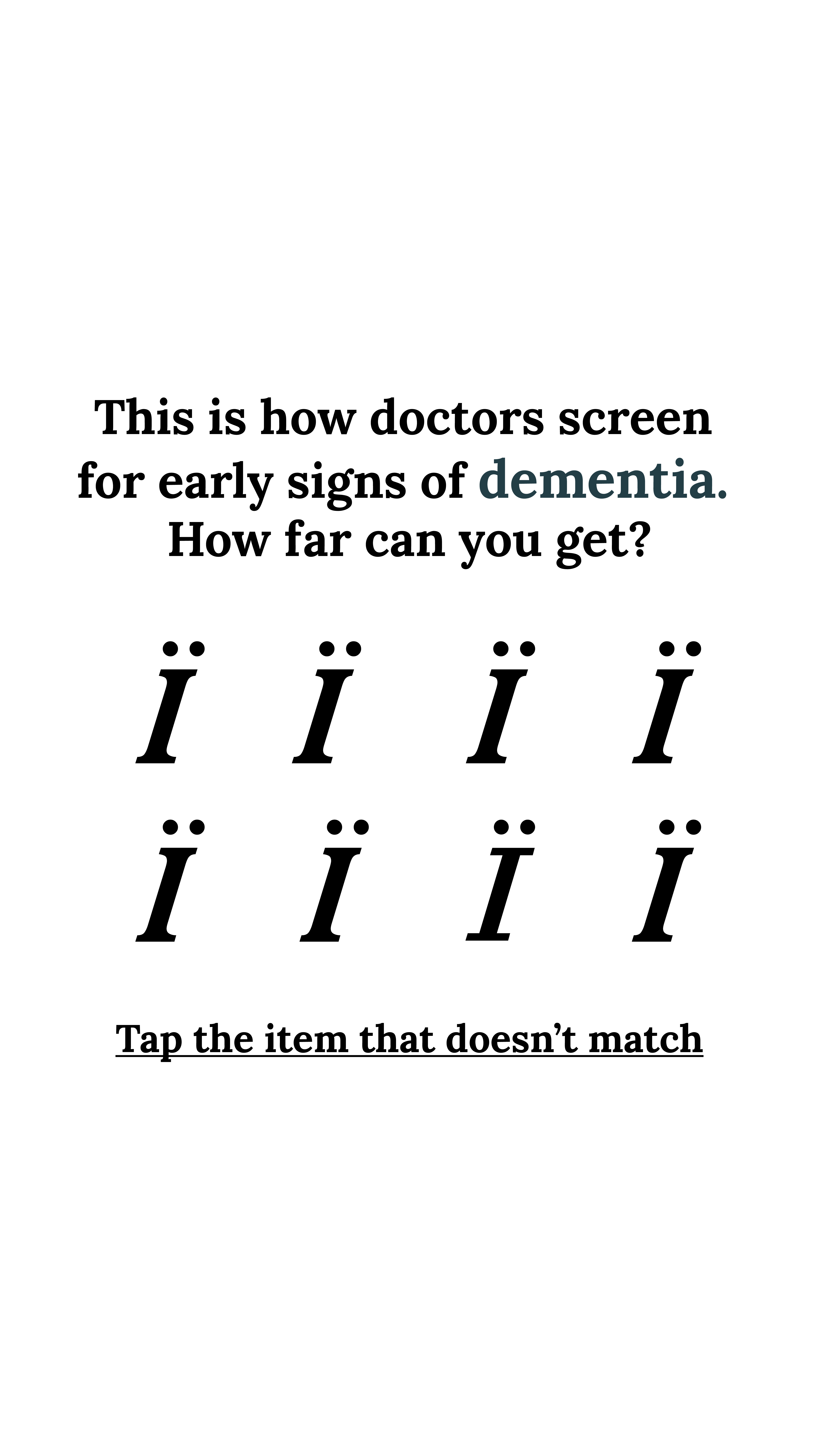 Brain Health Check Facebook ad