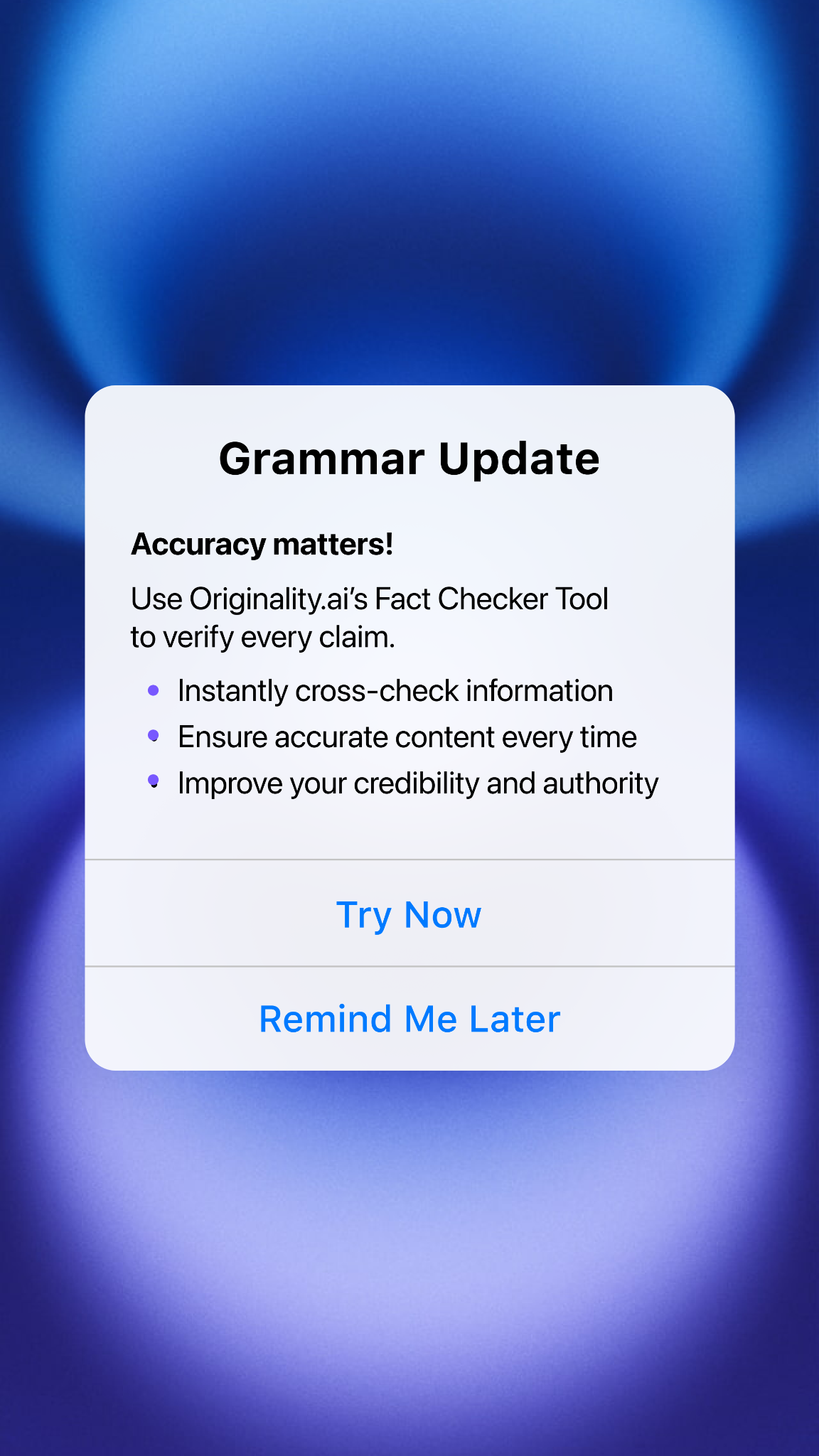 Originality.AI - AI Detection and Plagiarism Checking Facebook ad