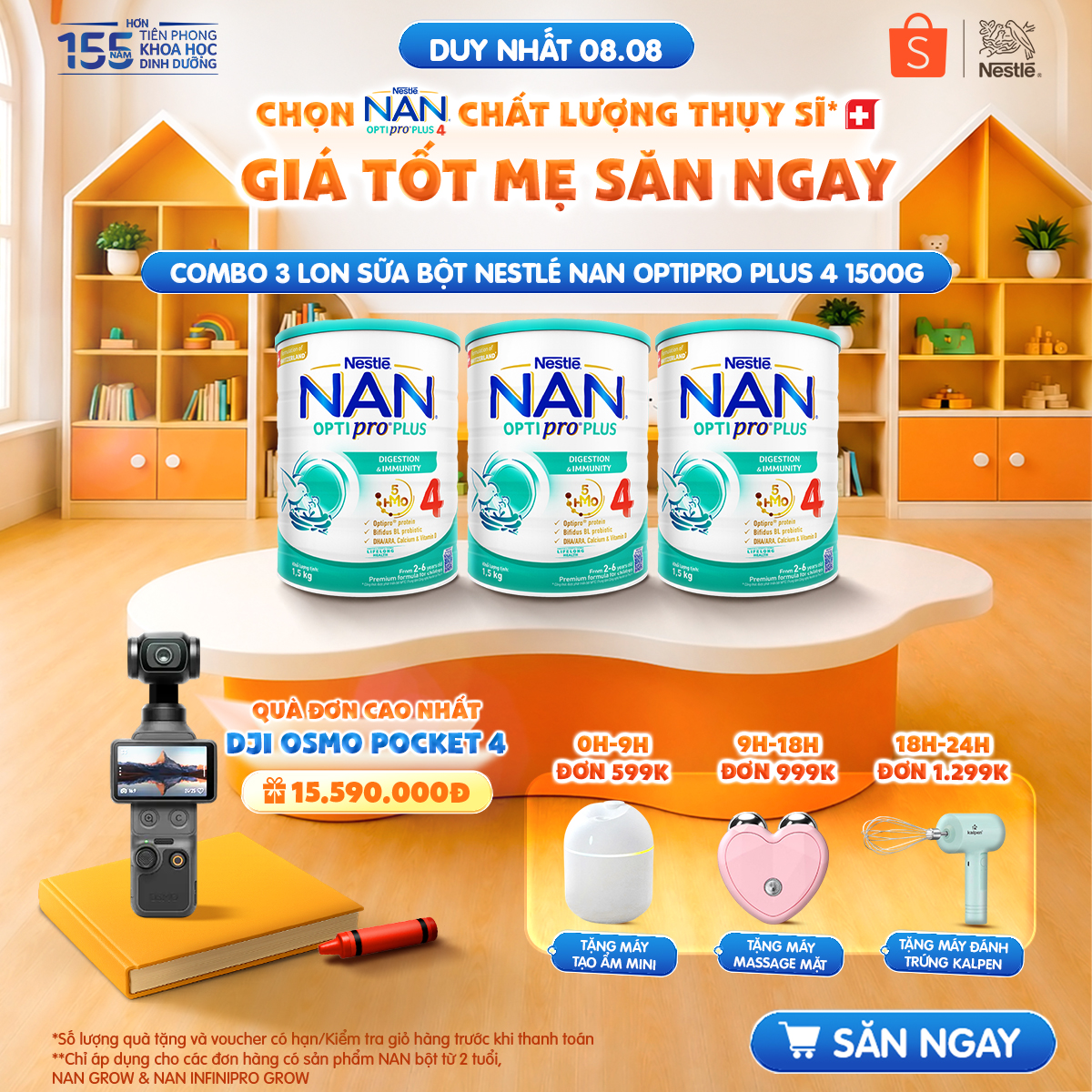 Nestlé FamilyNes Việt Nam Facebook ad: KHÁM PHÁ SIÊU ƯU ĐÃI, RINH QUÀ HOT VỀ TAY