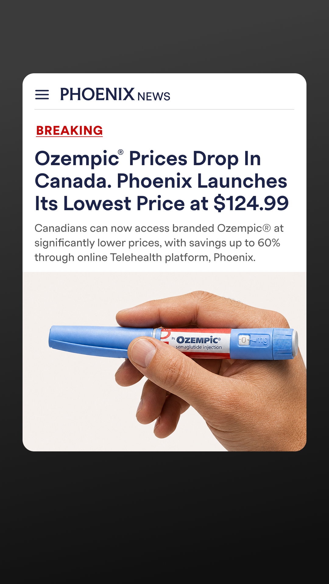 Phoenix Canada Facebook ad