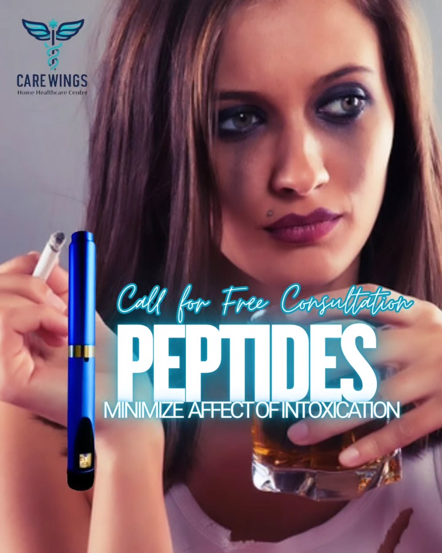 Care Wings Facebook ad: Doctor on call, Care Wings