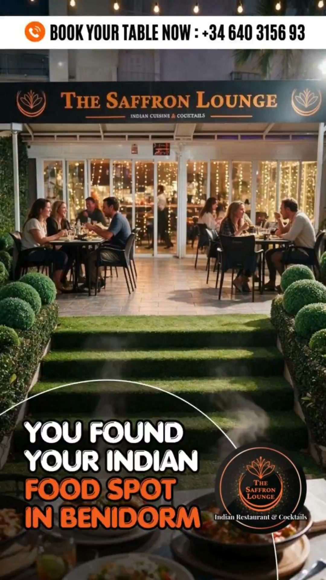 The Saffron Lounge Facebook ad: * You just found your new favourite Indian…