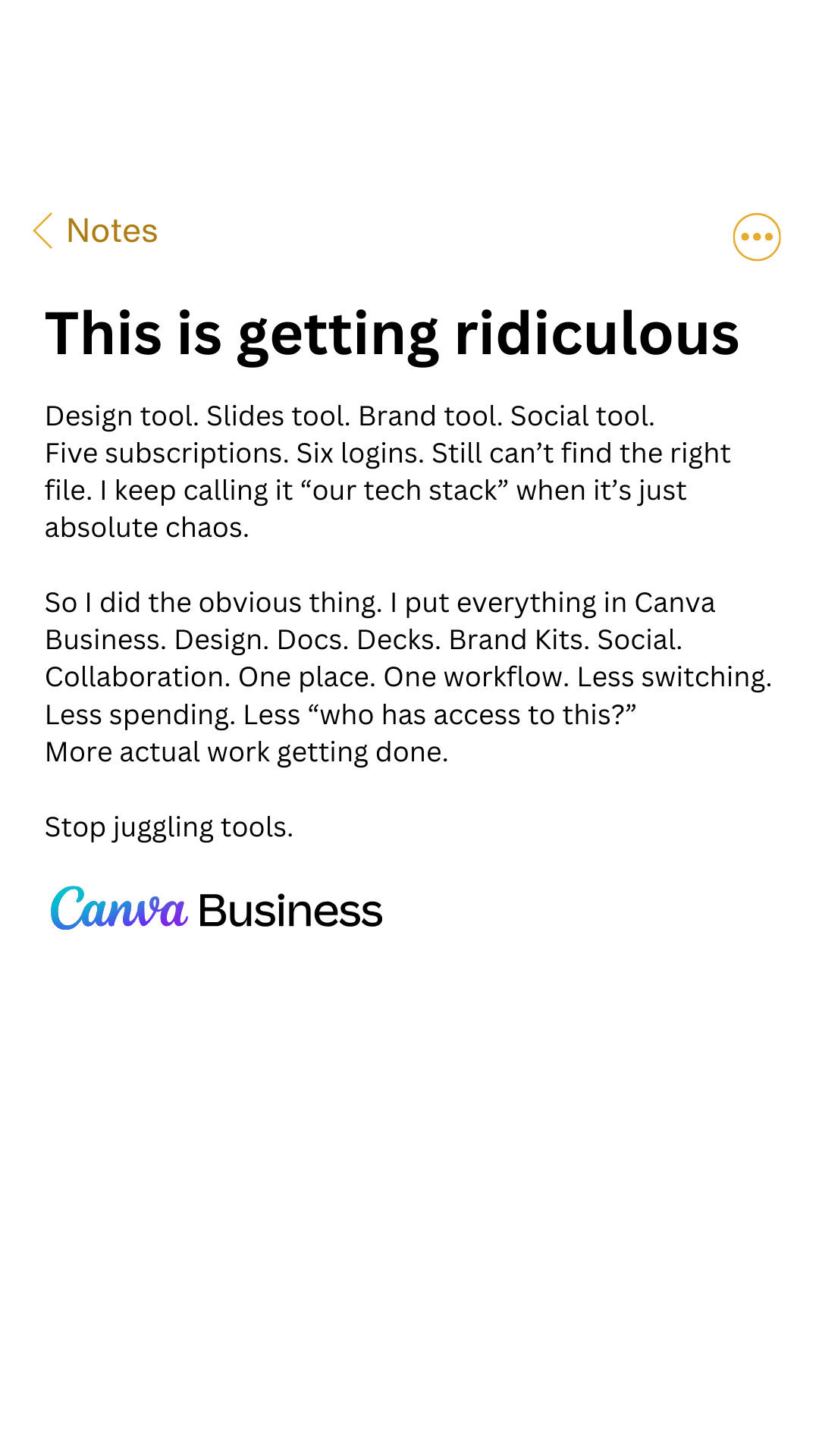 Canva Facebook ad