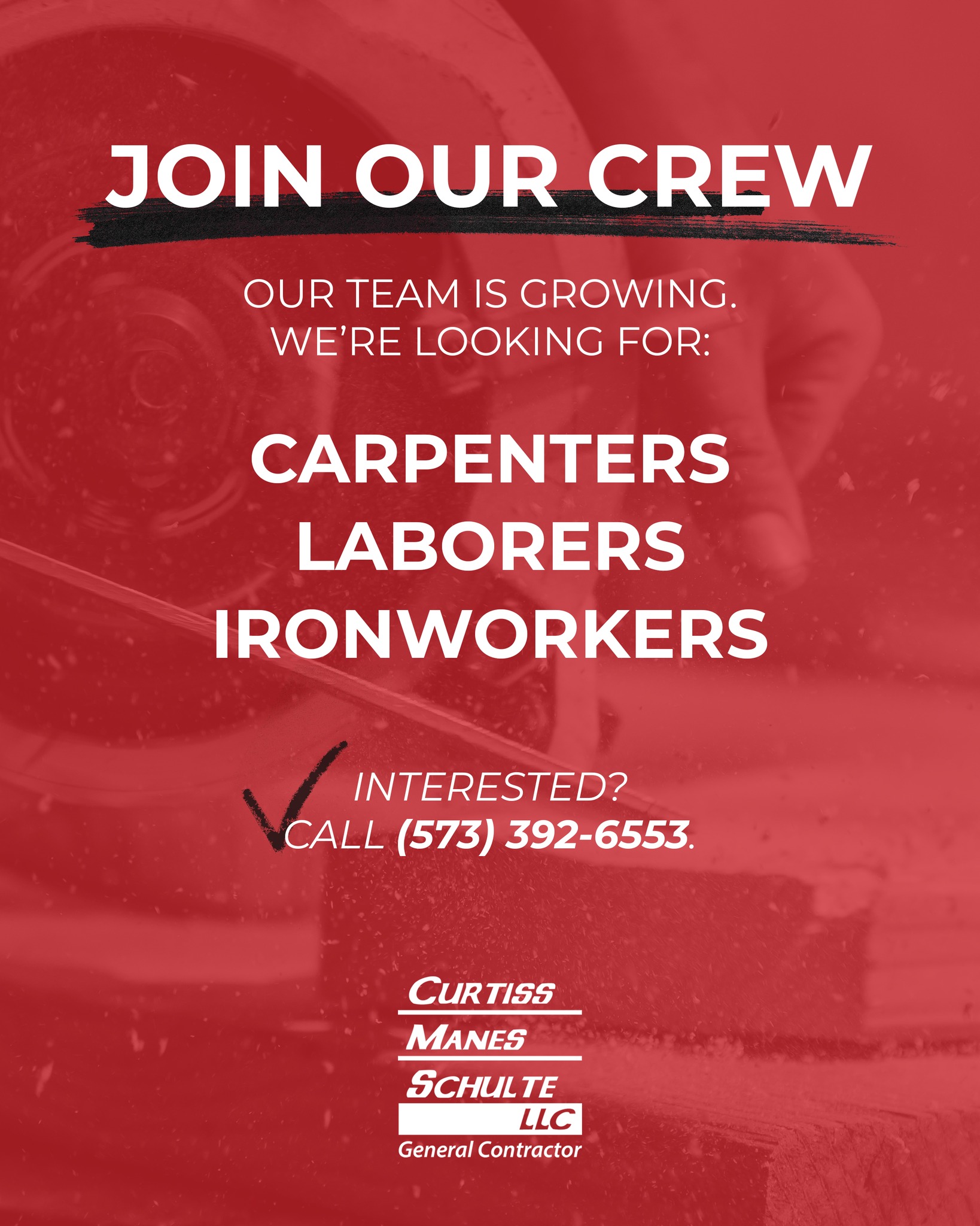 Curtiss-Manes-Schulte Facebook ad: Curtiss-Manes-Schulte is growing and looking for…