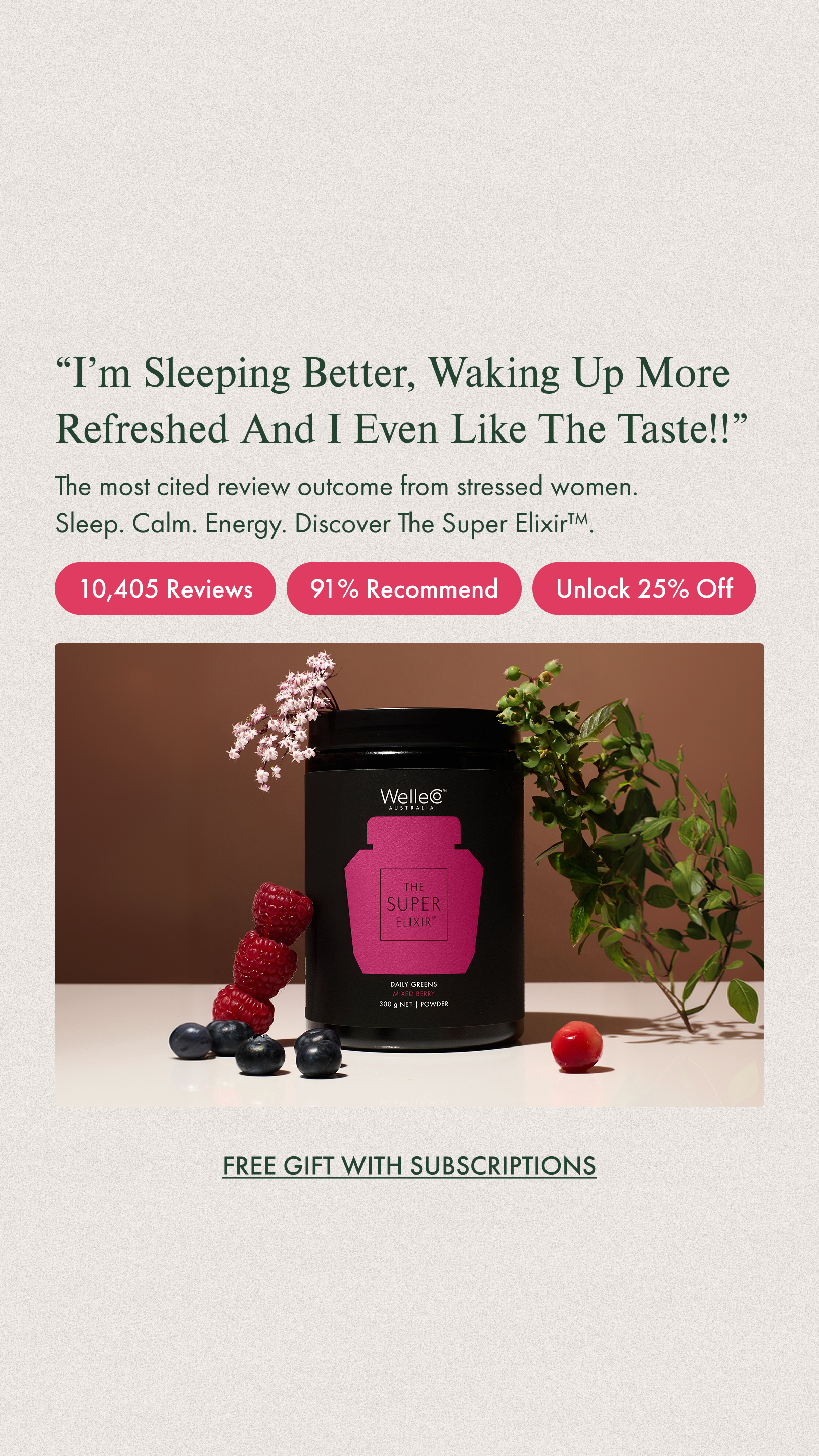 WelleCo Facebook ad