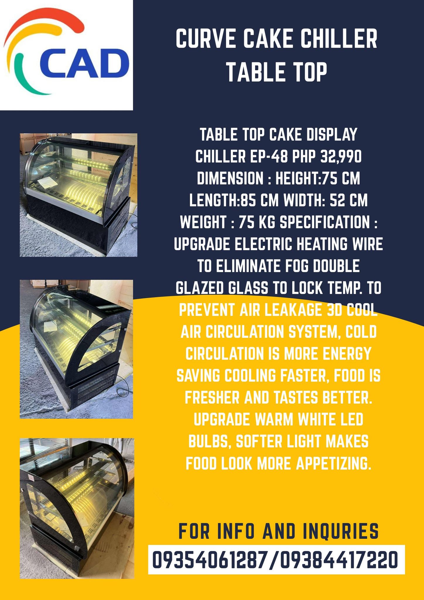 CAD KHAI Facebook ad: TABLE TOP CAKE DISPLAY
