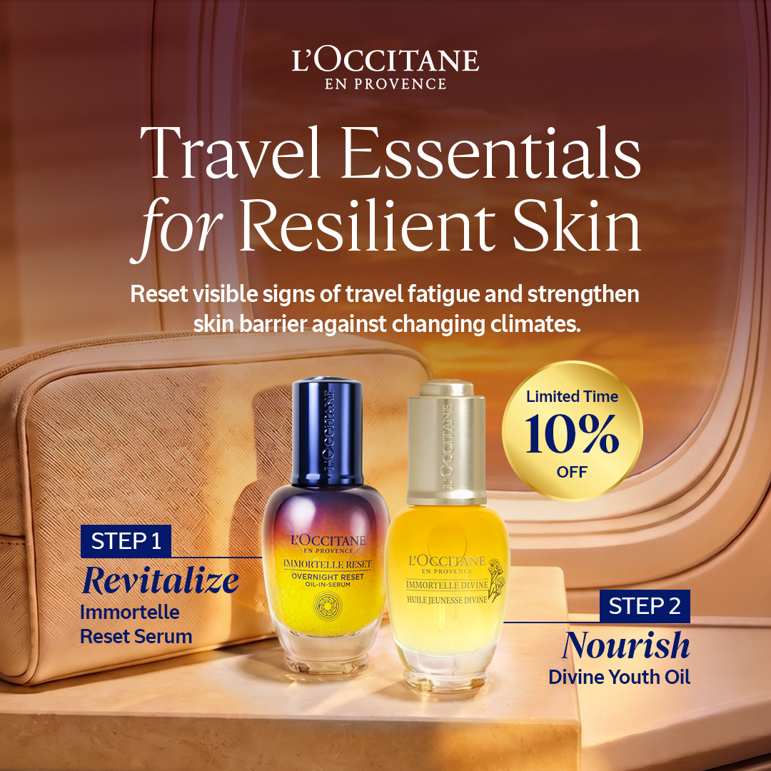L'OCCITANE en Provence Facebook ad: Travel with Power Duo