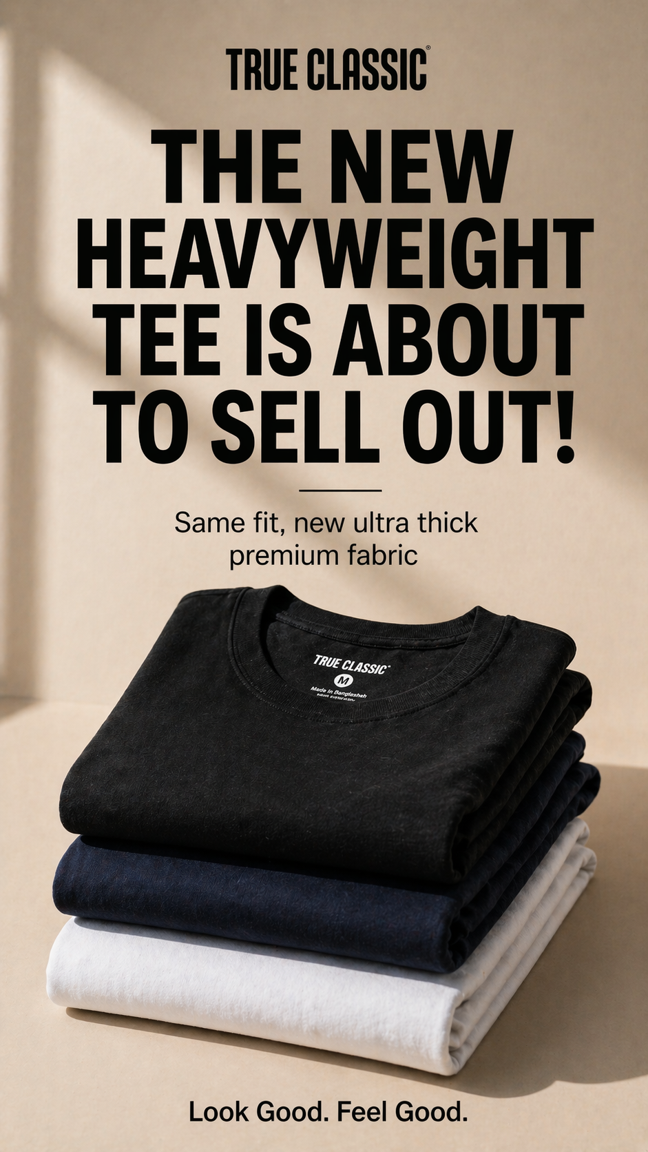 True Classic Facebook ad