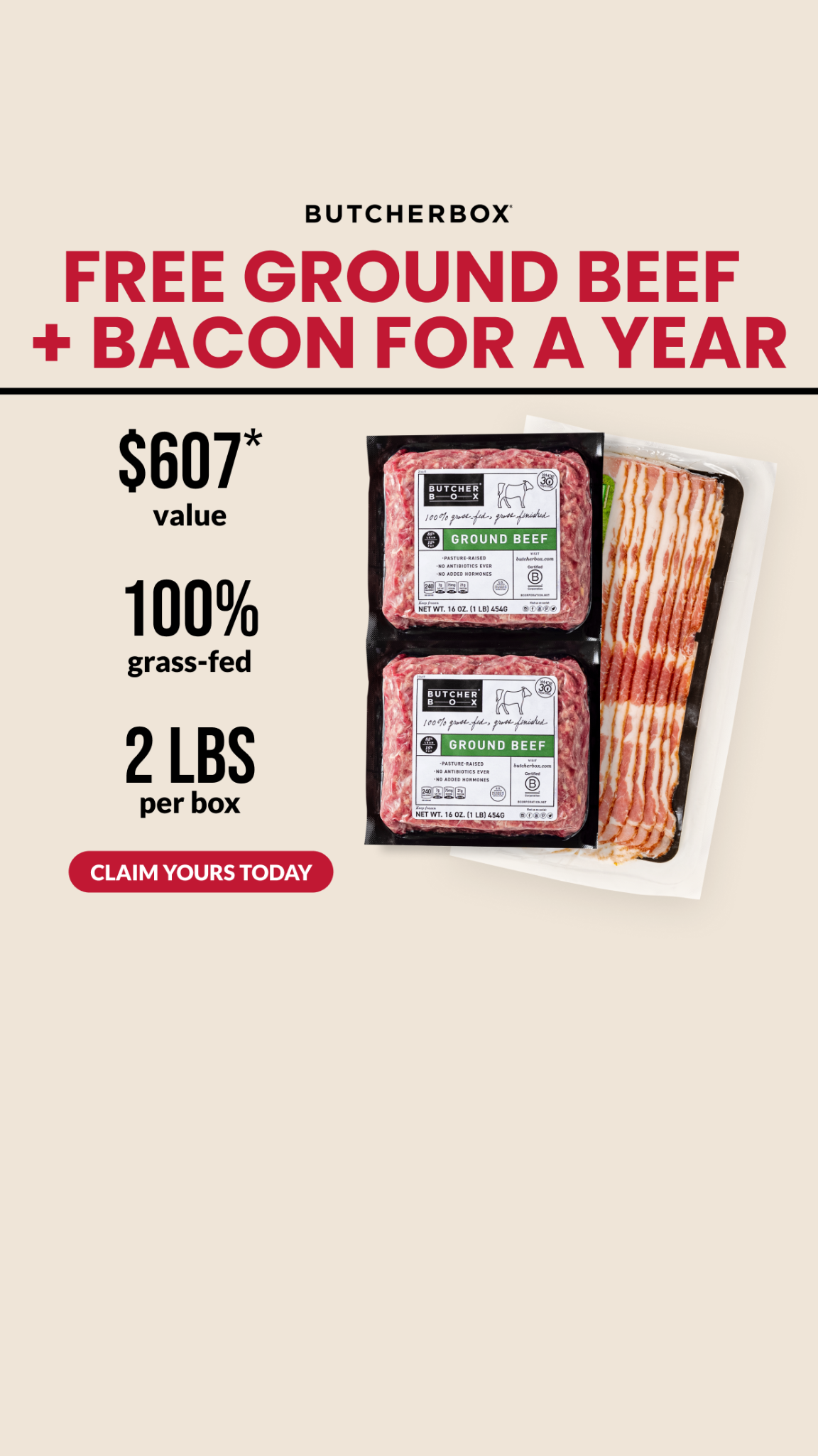 ButcherBox Facebook ad