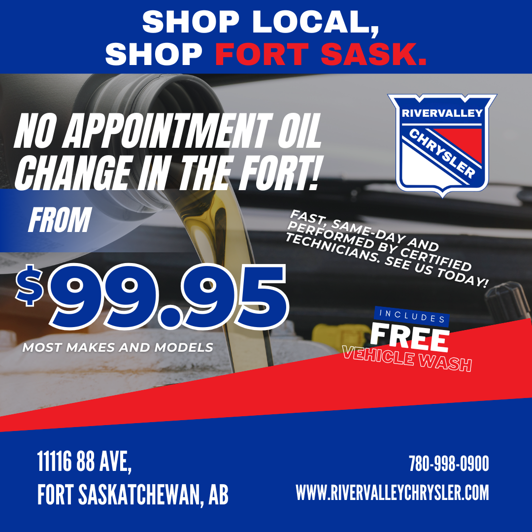River Valley Chrysler Dodge Jeep Ram Inc. Facebook ad: Stop by Today!