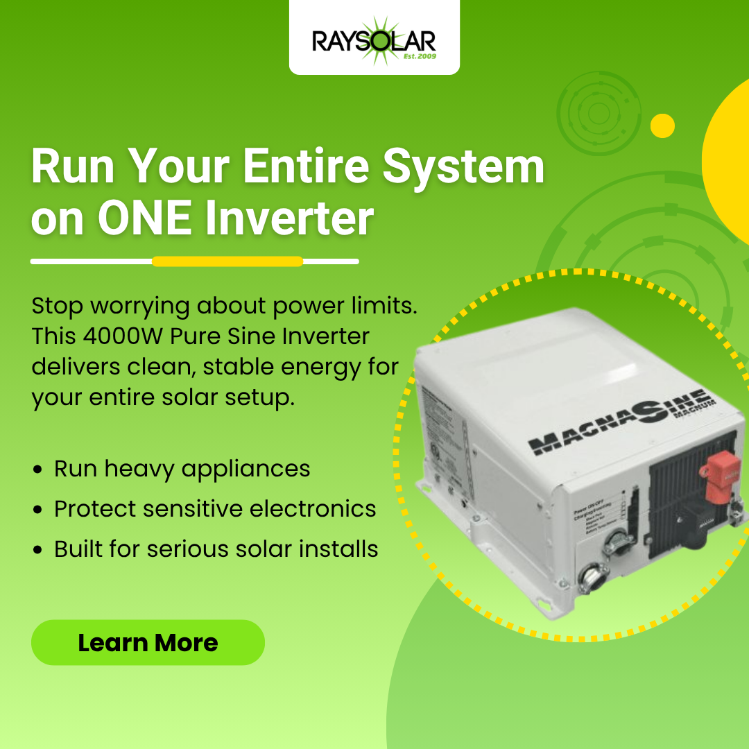 Raysolar Facebook ad: Reliable 4000W Power, Made Simple