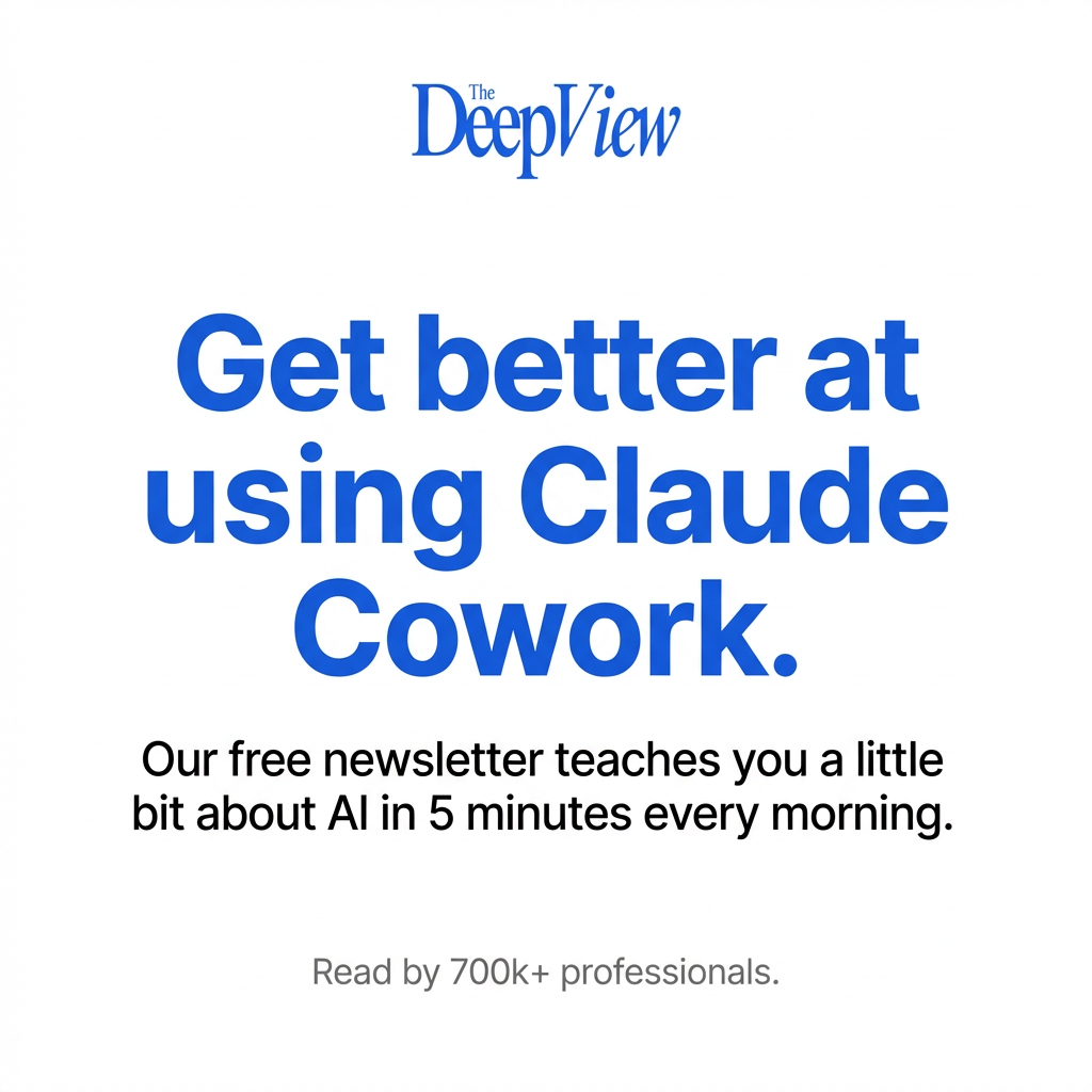 The Deep View Facebook ad: The free daily AI briefing.