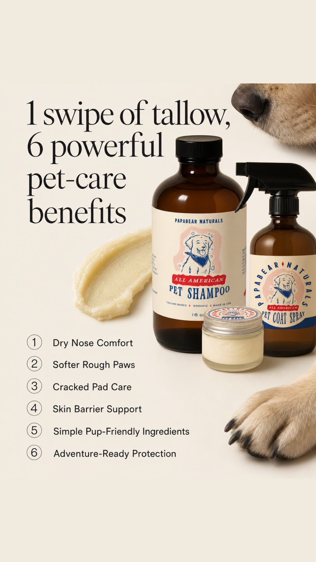 Papabear Naturals Facebook ad
