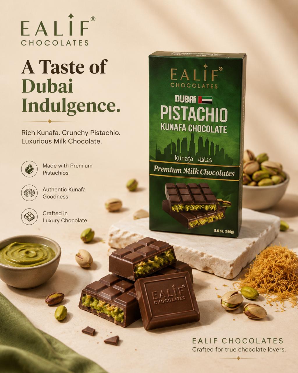Ealif Kunafa Chocolates Facebook ad: Retailer & Distributor Partnerships Available